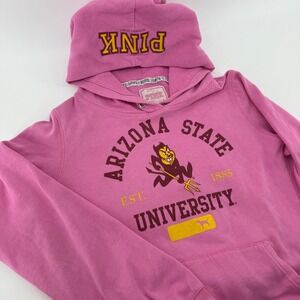 Victoria's Secret PINK Y2K Arizona State University Hoodie Pink Size L